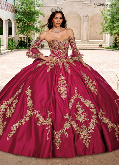 Rachel Allan RQ2217 Long Sleeve Quinceanera Dress