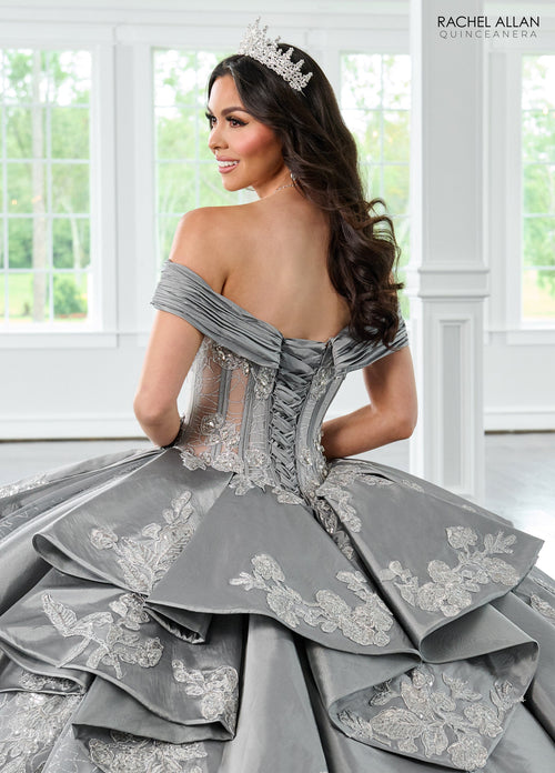 Rachel Allan RQ2222 Off Shoulder Quinceanera Dress