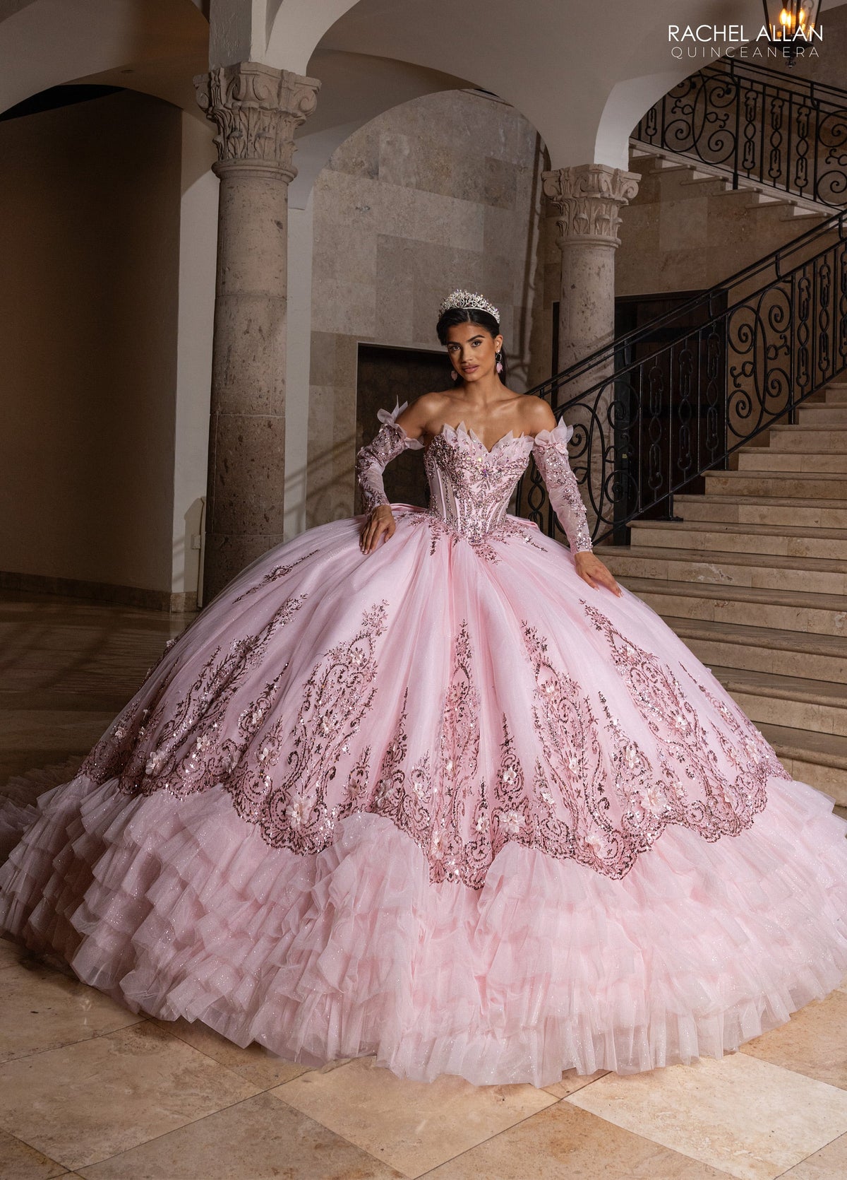Rachel Allan RQ2243 Ruffled Quinceanera Dress