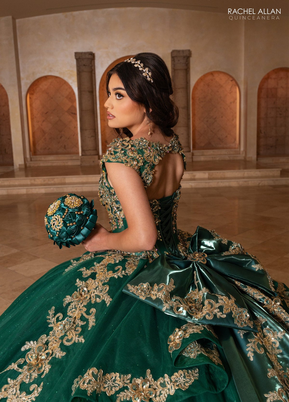 Rachel Allan RQ2244 Cap Sleeve Quinceanera Dress