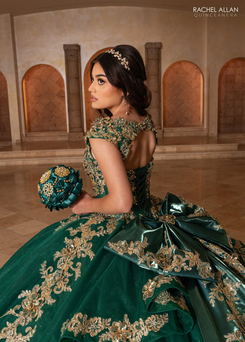 Rachel Allan RQ2244 Cap Sleeve Quinceanera Dress