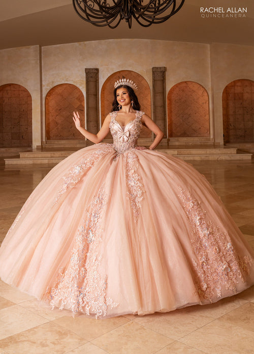 Rachel Allan RQ2244 Cap Sleeve Quinceanera Dress