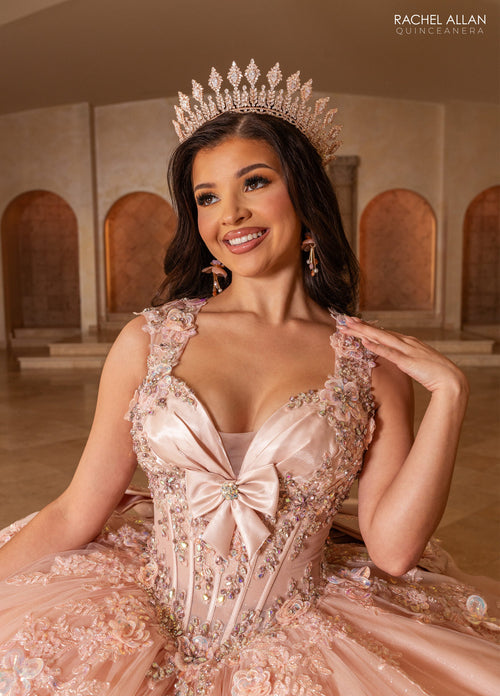 Rachel Allan RQ2244 Cap Sleeve Quinceanera Dress
