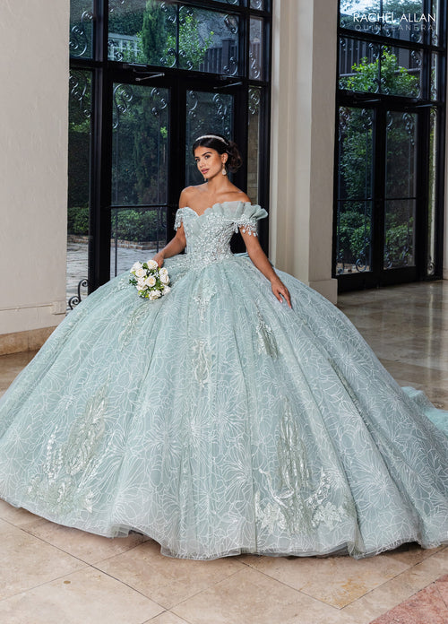 Rachel Allan RQ2246 Off Shoulder Quinceanera Dress