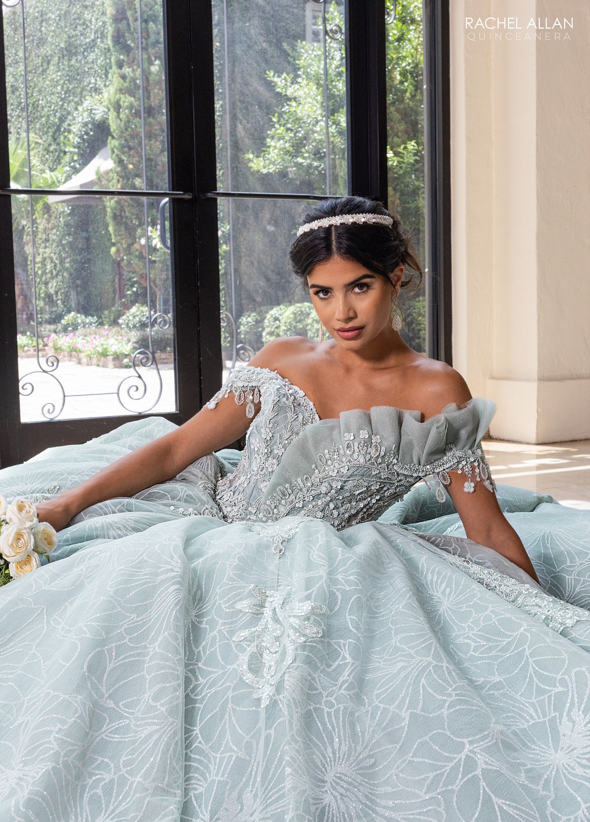 Rachel Allan RQ2246 Off Shoulder Quinceanera Dress