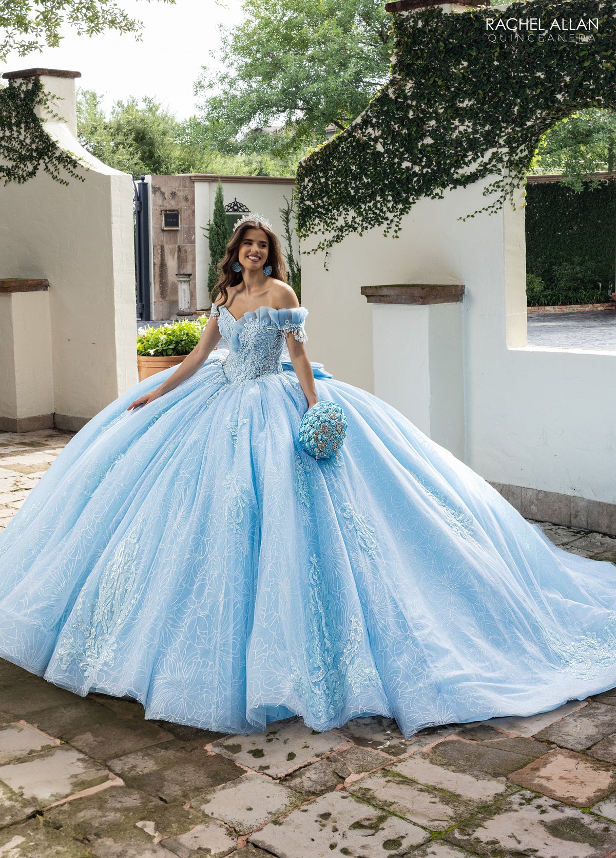 Rachel Allan RQ2246 Off Shoulder Quinceanera Dress