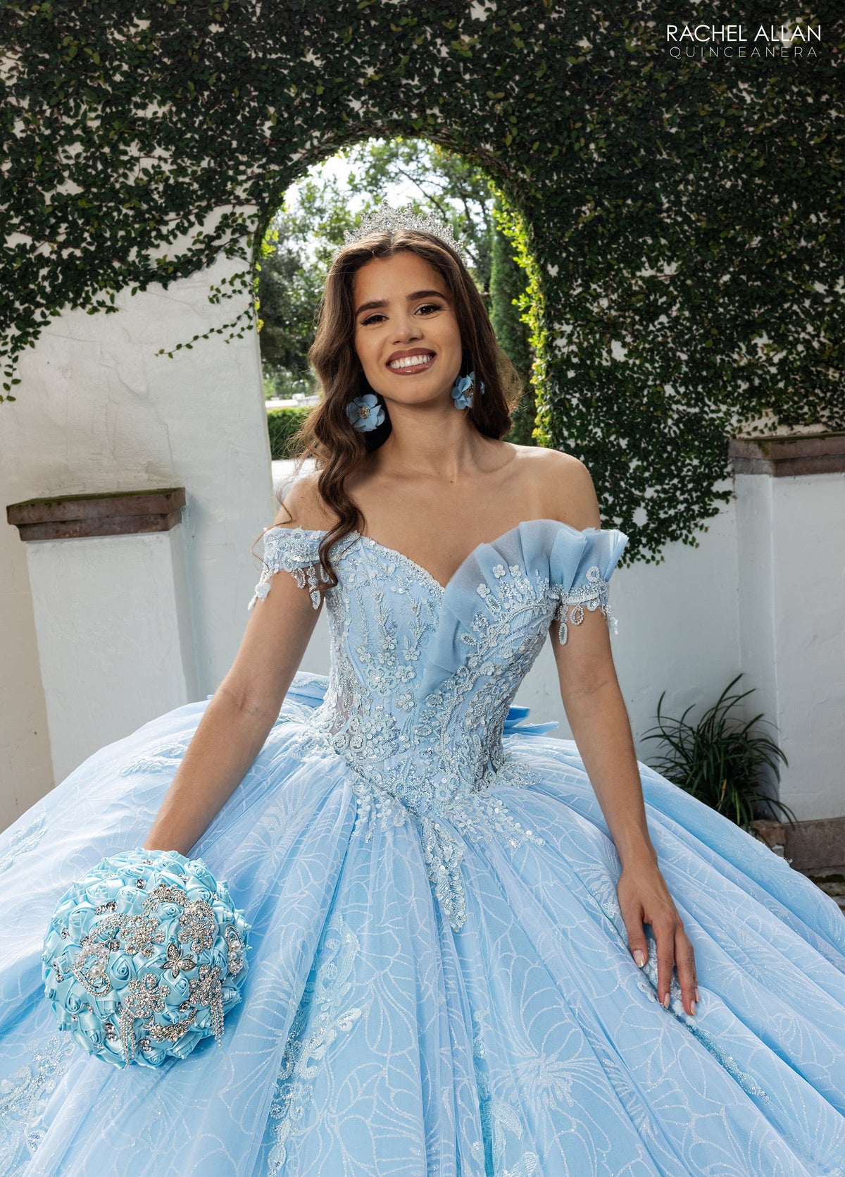 Rachel Allan RQ2246 Off Shoulder Quinceanera Dress