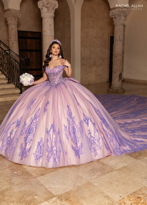 Rachel Allan RQ2247 Off Shoulder Quinceanera Dress