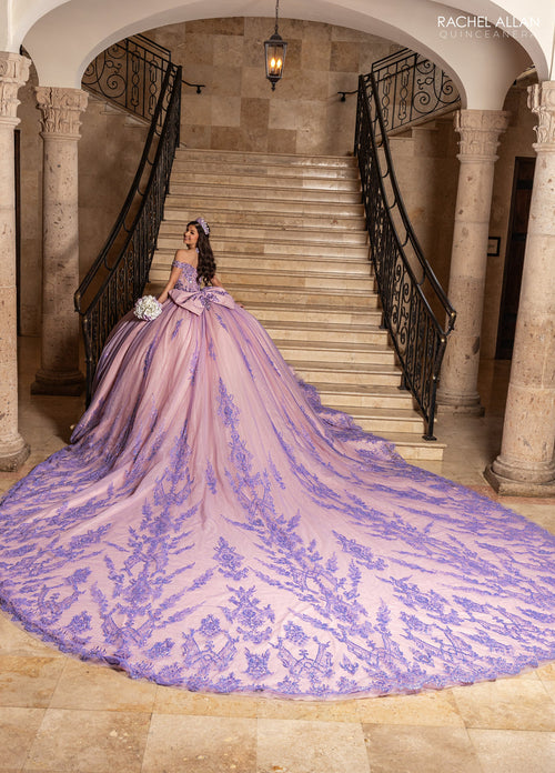Rachel Allan RQ2247 Off Shoulder Quinceanera Dress