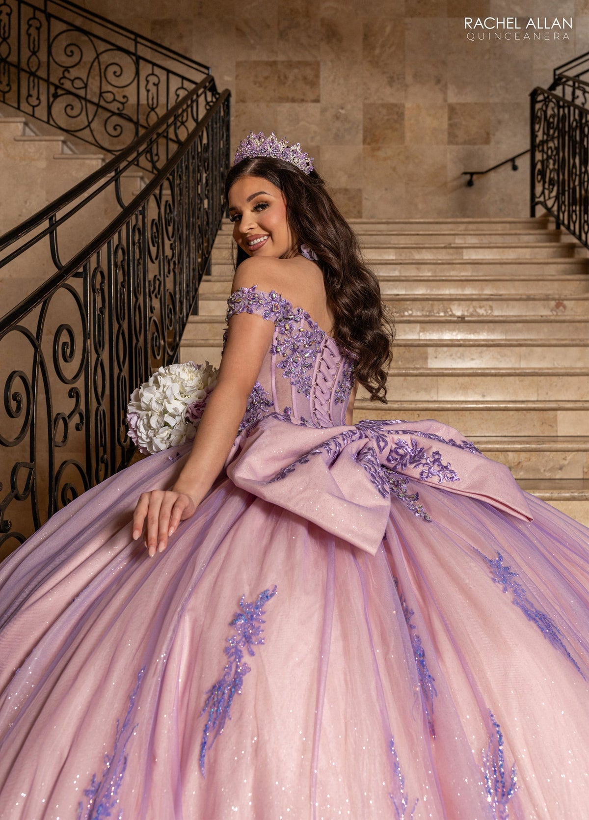 Rachel Allan RQ2247 Off Shoulder Quinceanera Dress