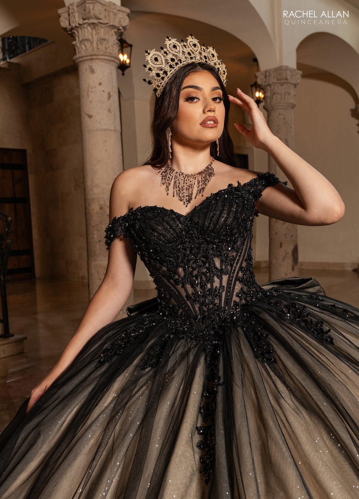 Rachel Allan RQ2247 Off Shoulder Quinceanera Dress