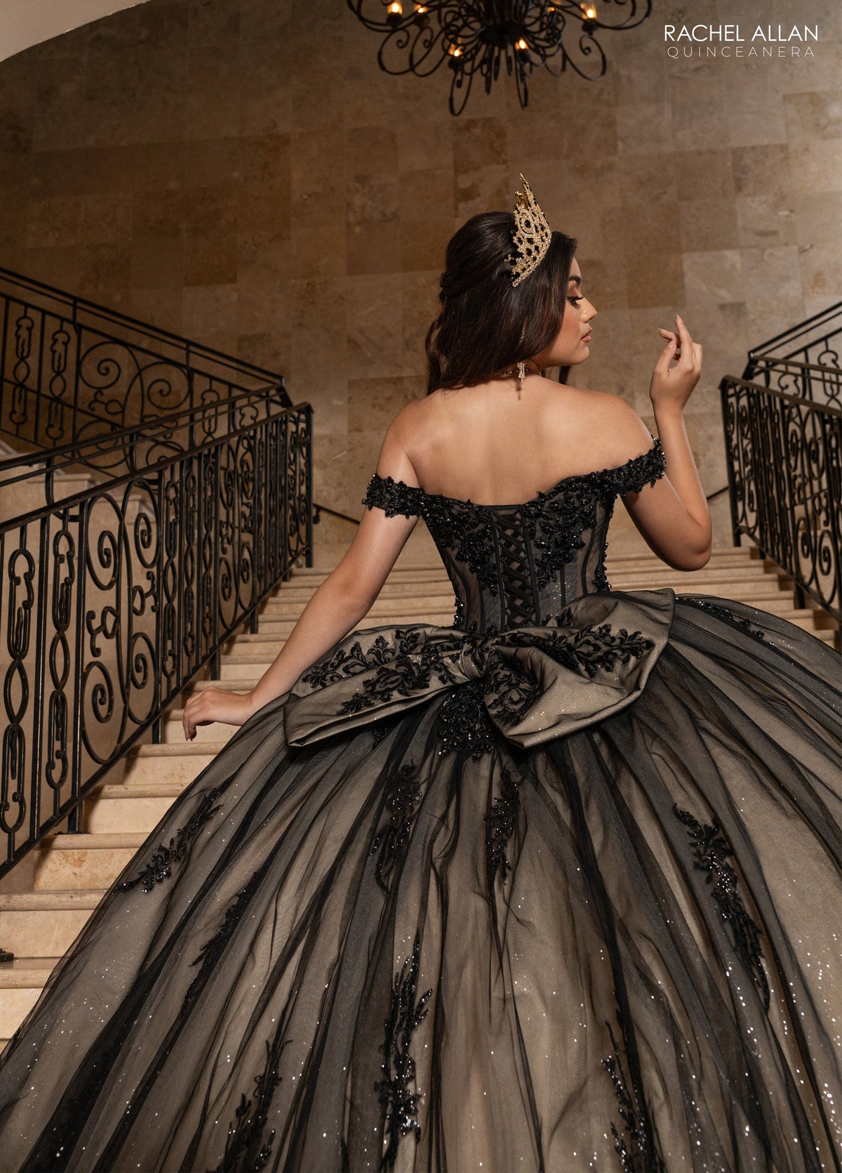 Rachel Allan RQ2247 Off Shoulder Quinceanera Dress