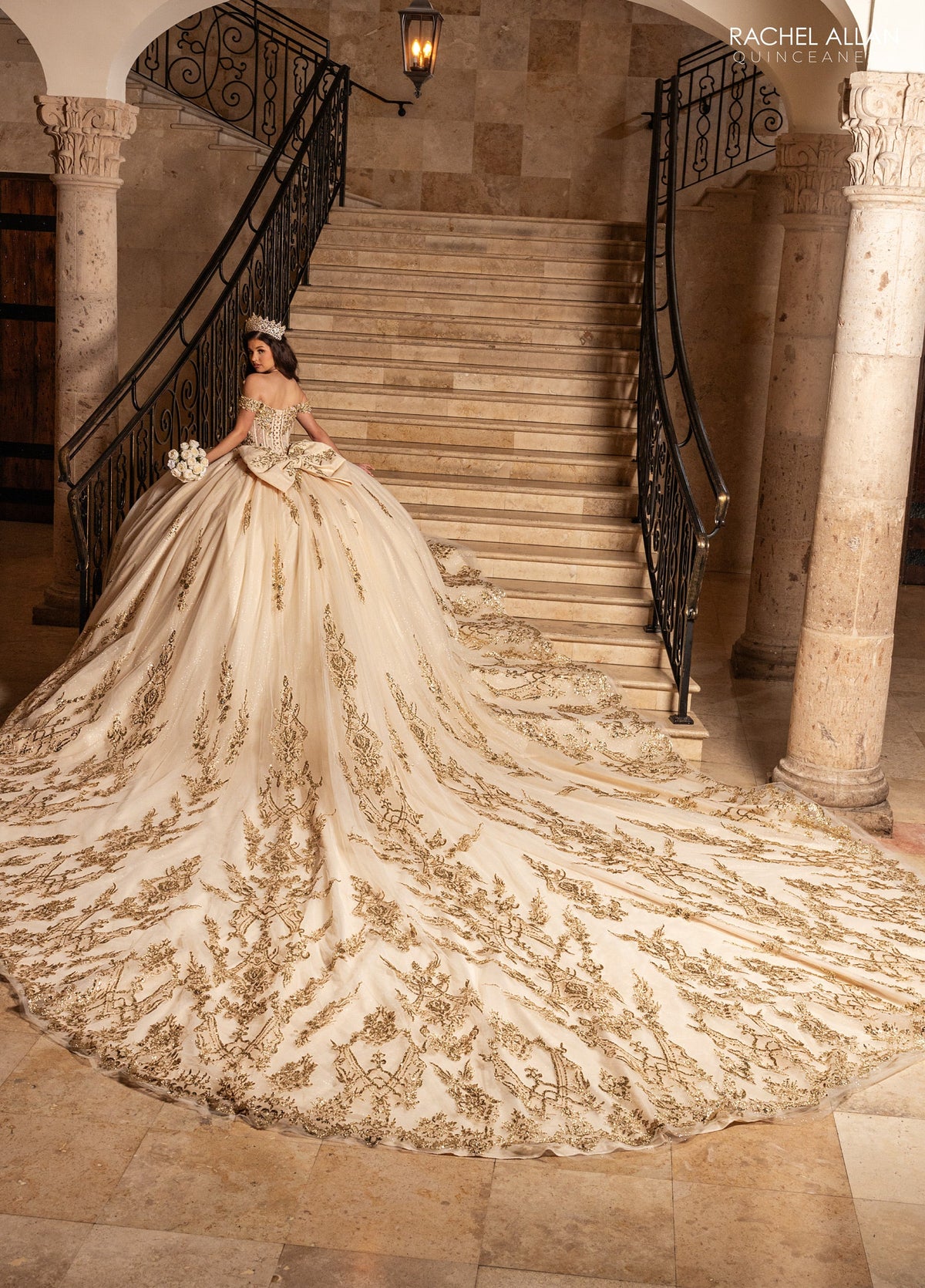 Rachel Allan RQ2247 Off Shoulder Quinceanera Dress