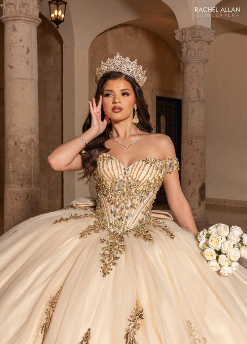 Rachel Allan RQ2247 Off Shoulder Quinceanera Dress