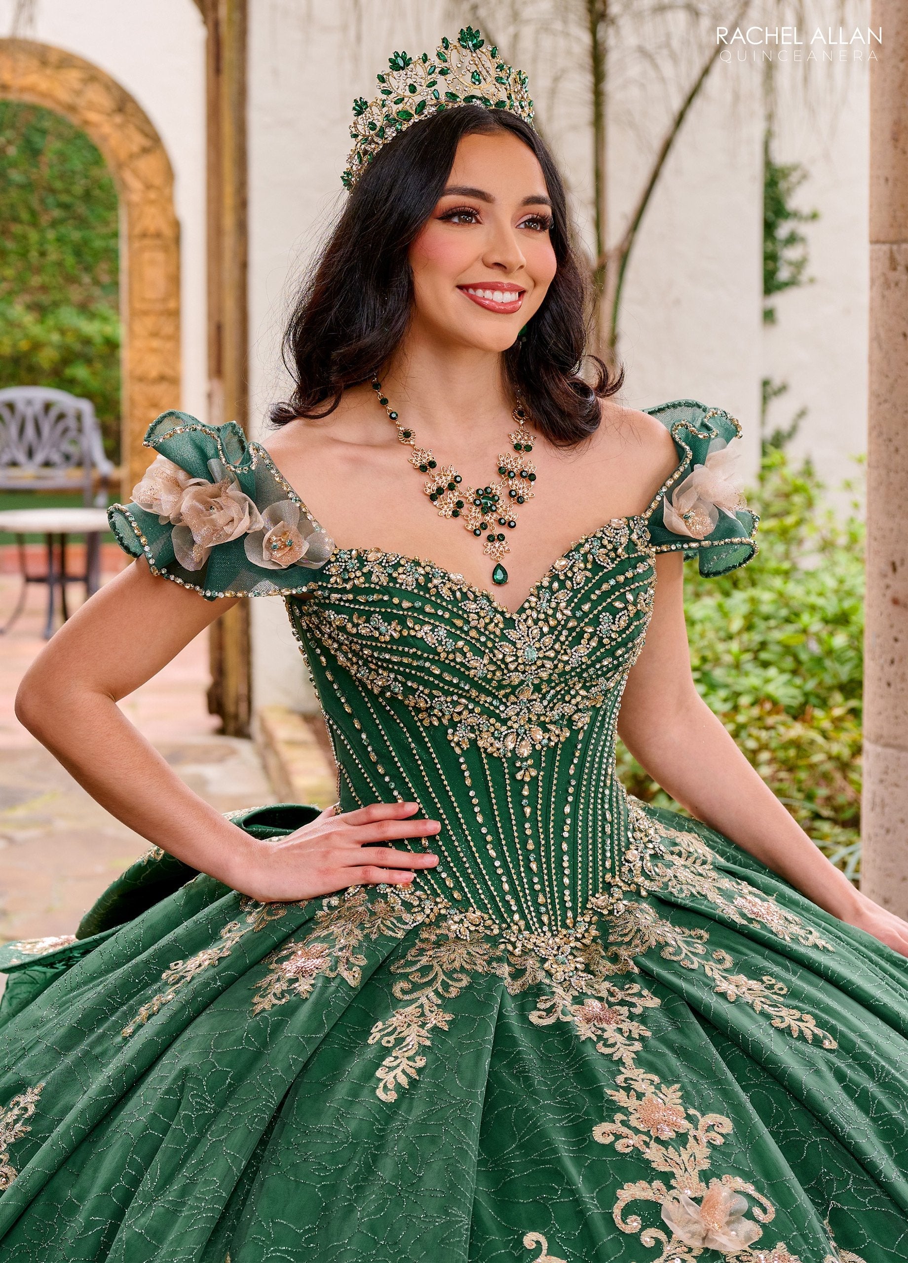 Rachel Allan RQ3133 Off Shoulder Quinceanera Dress