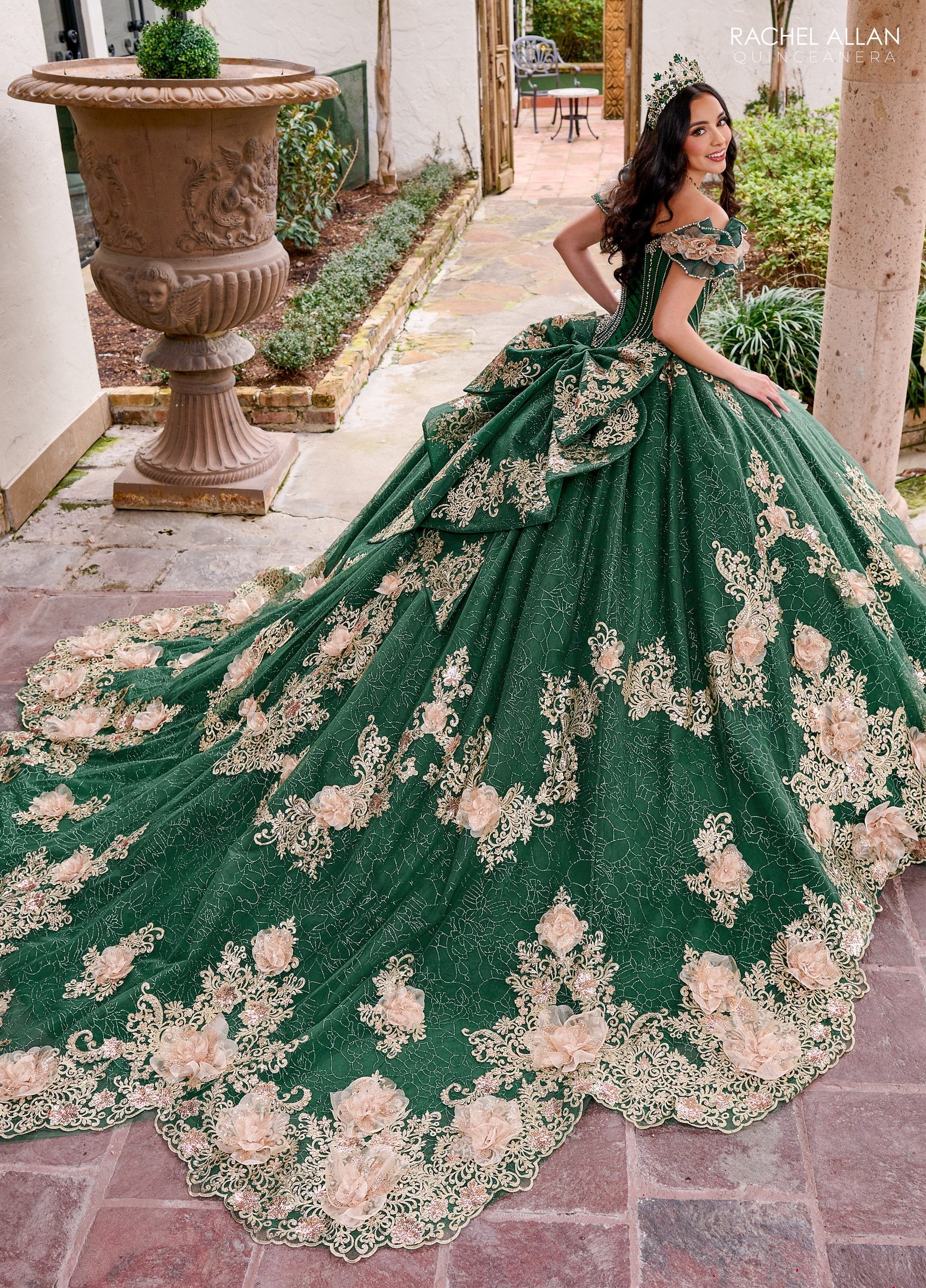 Rachel Allan RQ3133 Off Shoulder Quinceanera Dress