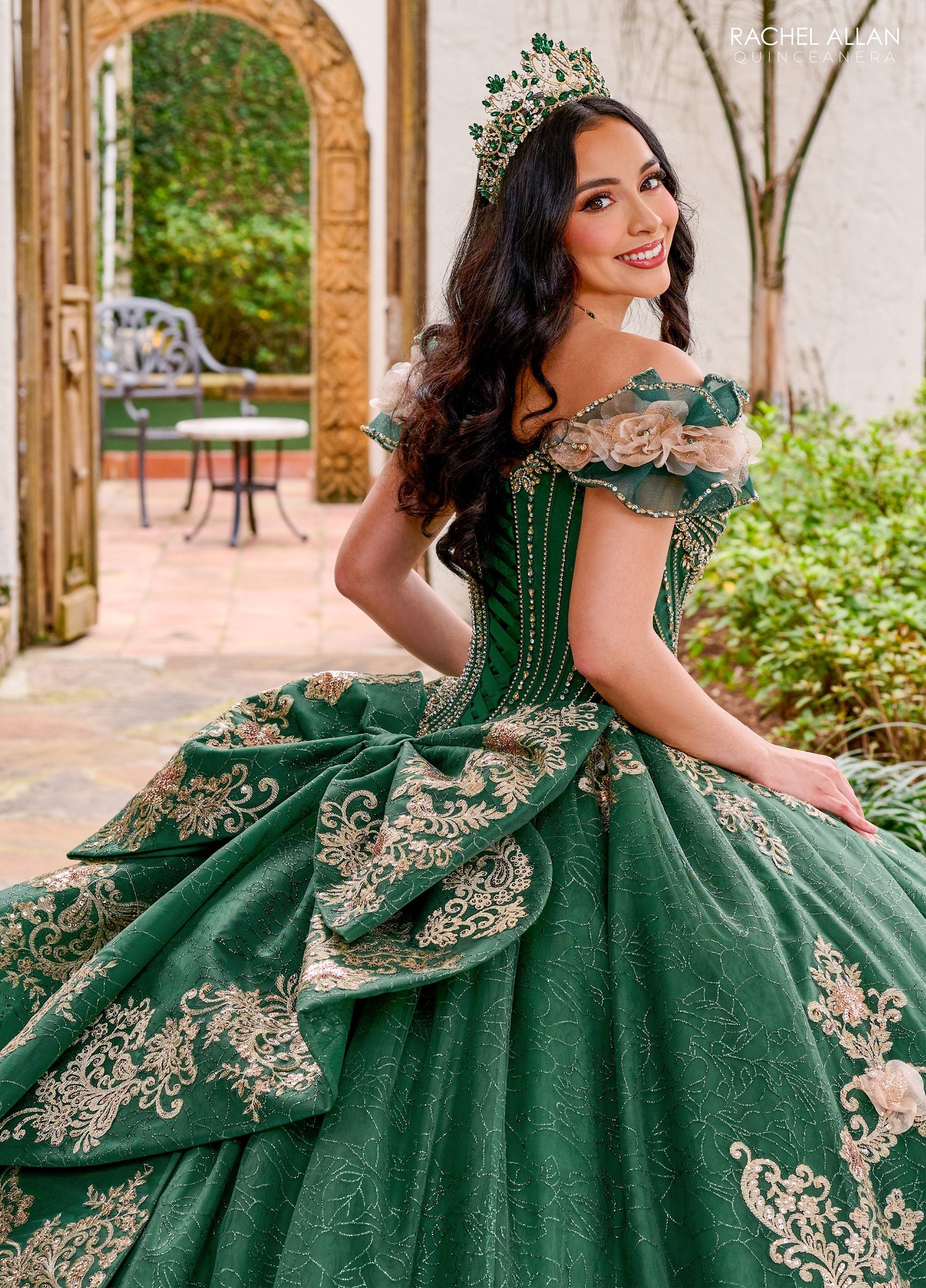 Rachel Allan RQ3133 Off Shoulder Quinceanera Dress