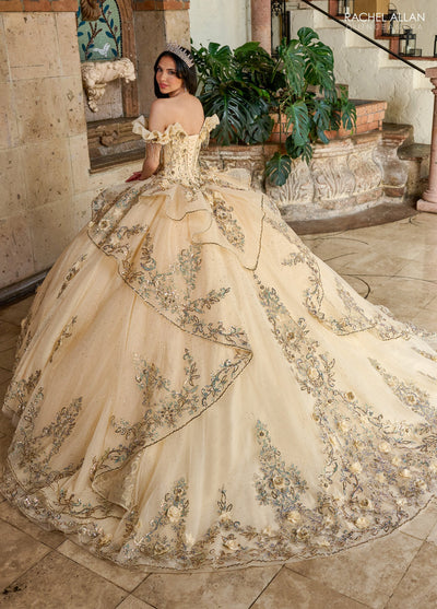 Rachel Allan RQ3137 Off Shoulder Quinceanera Dress