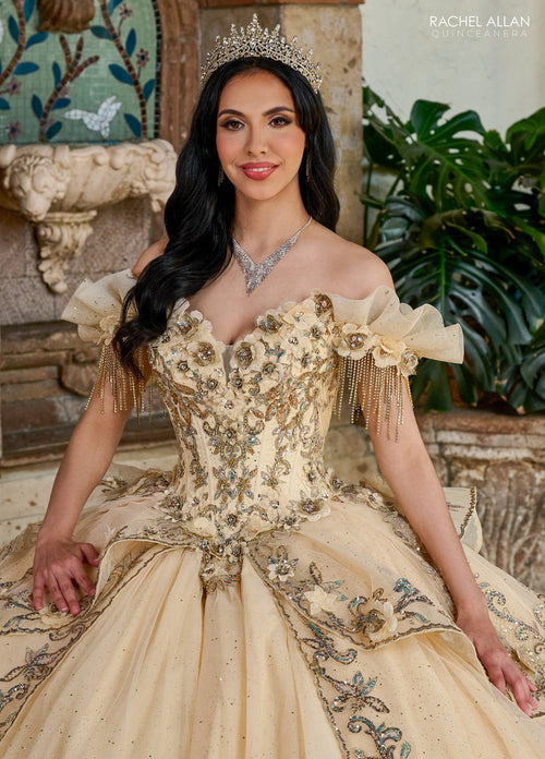 Rachel Allan RQ3137 Off Shoulder Quinceanera Dress