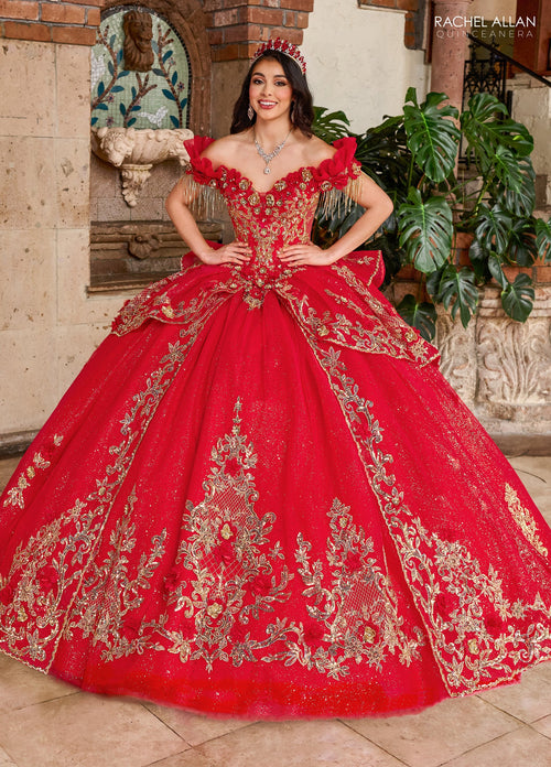 Rachel Allan RQ3137 Off Shoulder Quinceanera Dress