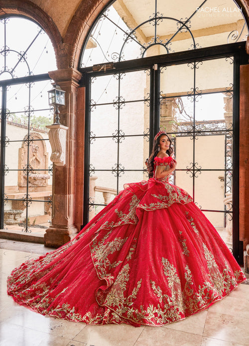 Rachel Allan RQ3137 Off Shoulder Quinceanera Dress