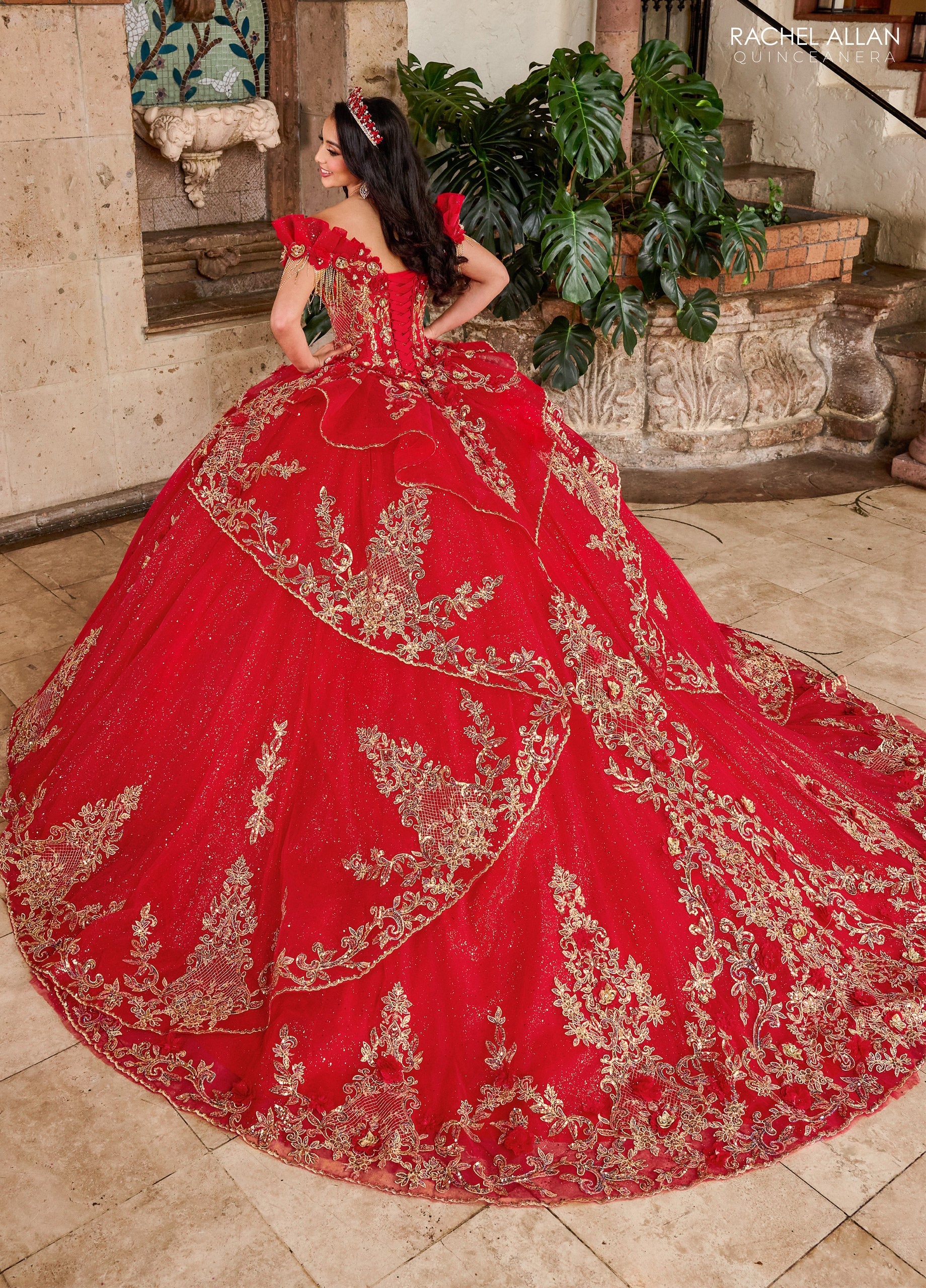 Rachel Allan RQ3137 Off Shoulder Quinceanera Dress