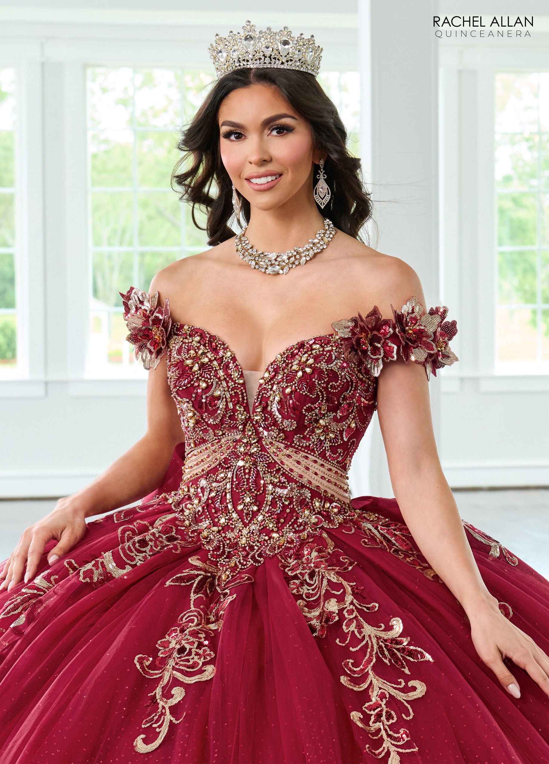 Rachel Allan RQ3145 Off Shoulder Quinceanera Dress