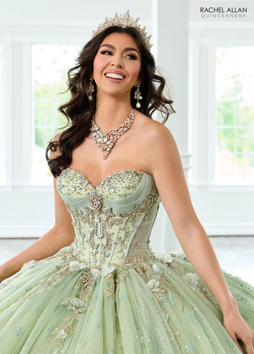 Rachel Allan RQ3146 Cape Sleeve Quinceanera Dress