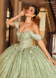 Rachel Allan RQ3146 Cape Sleeve Quinceanera Dress