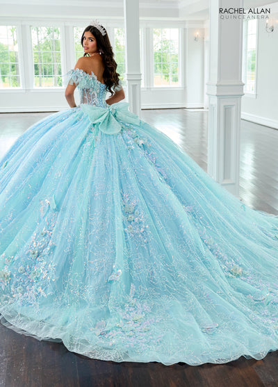 Rachel Allan RQ3149 3D Butterflies Quinceanera Dress