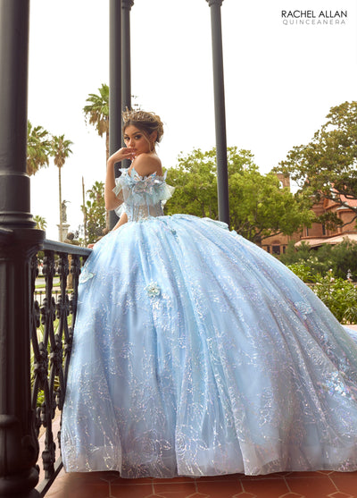 Rachel Allan RQ3149 3D Butterflies Quinceanera Dress