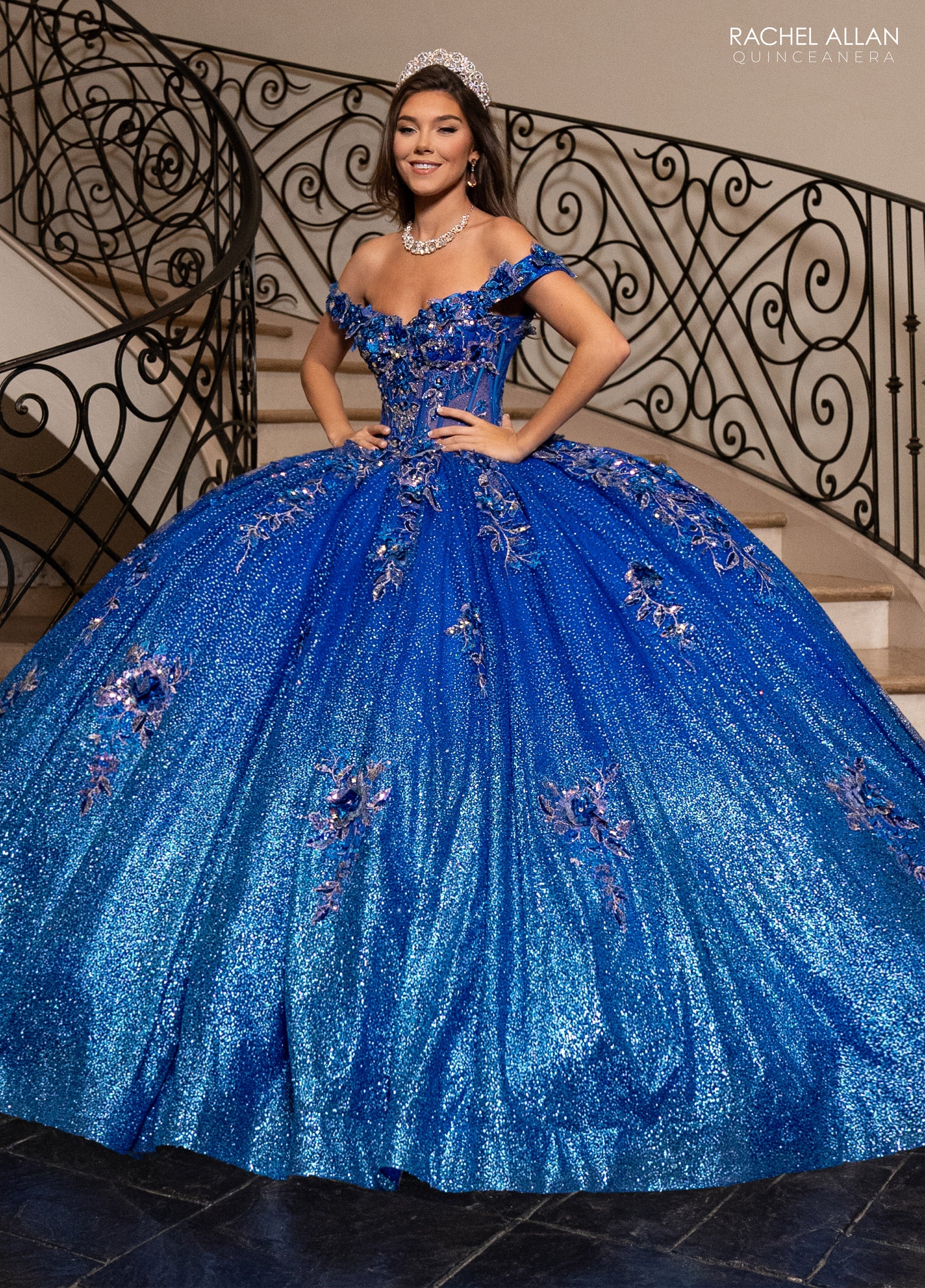 Rachel Allan RQ3150 Off Shoulder Quinceanera Dress