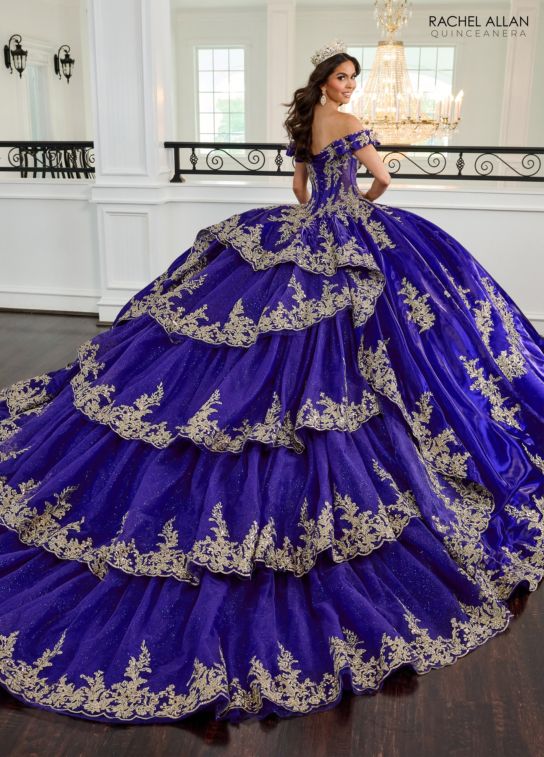 Rachel Allan RQ3151 Off Shoulder Quinceanera Dress