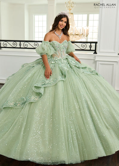 Rachel Allan RQ3153 Puff Sleeve Quinceanera Dress