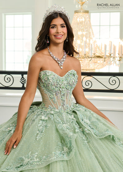 Rachel Allan RQ3153 Puff Sleeve Quinceanera Dress