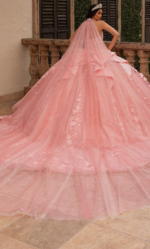 Rachel Allan RQ3162 Sparkling 3D Floral Strapless Ballgown