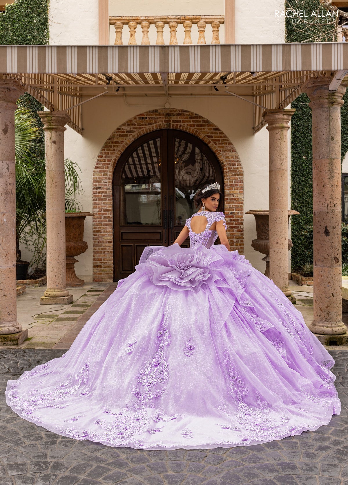 Rachel Allan RQ3163 Cap Sleeve Quinceanera Dress