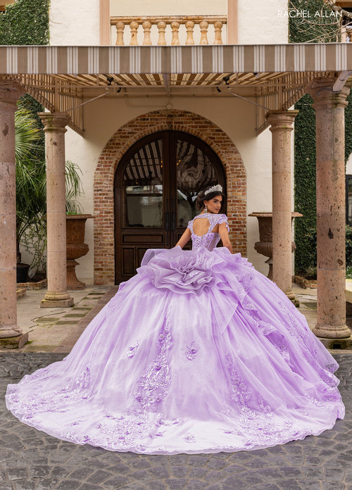 Rachel Allan RQ3163 Cap Sleeve Quinceanera Dress