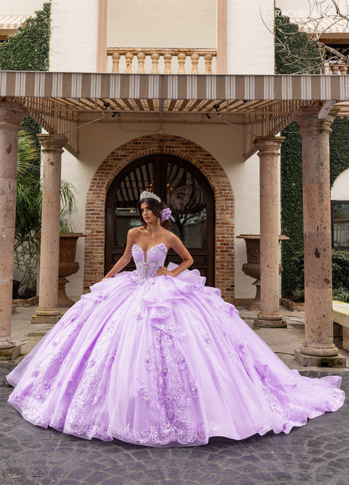 Rachel Allan RQ3163 Cap Sleeve Quinceanera Dress