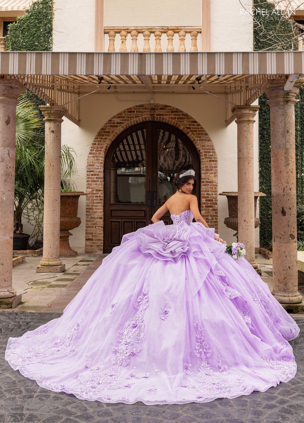 Rachel Allan RQ3163 Cap Sleeve Quinceanera Dress