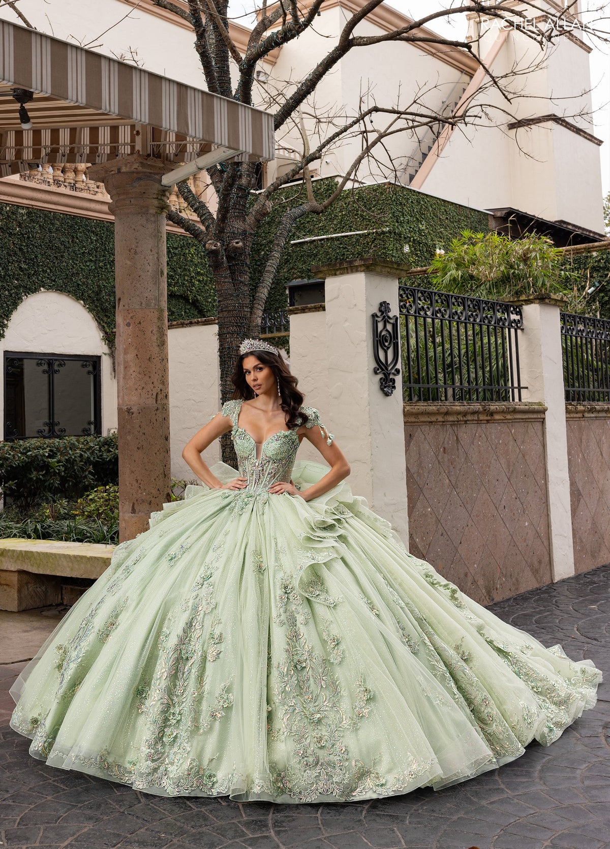 Rachel Allan RQ3163 Cap Sleeve Quinceanera Dress