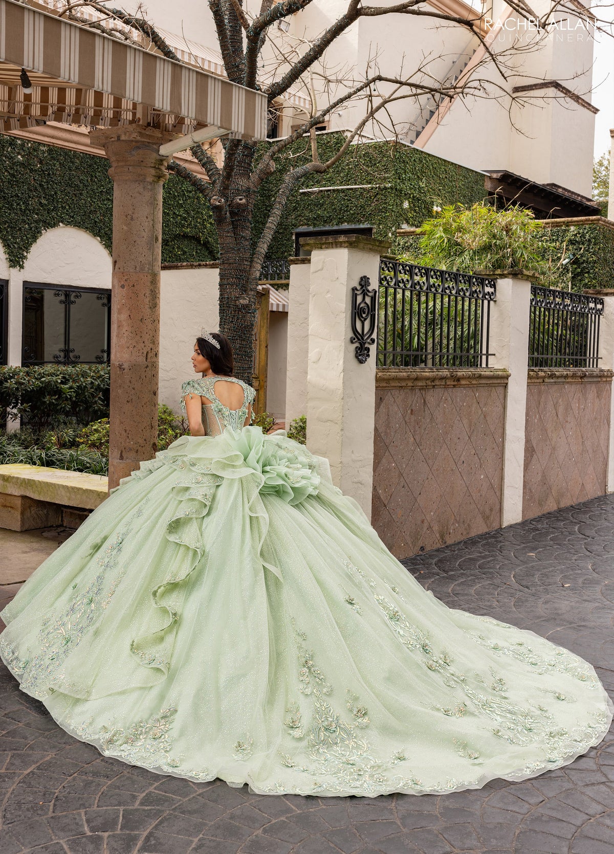 Rachel Allan RQ3163 Cap Sleeve Quinceanera Dress