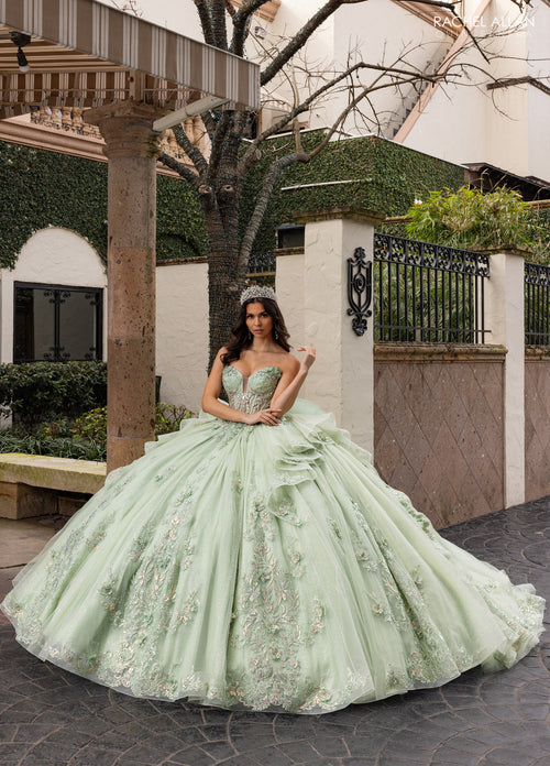 Rachel Allan RQ3163 Cap Sleeve Quinceanera Dress