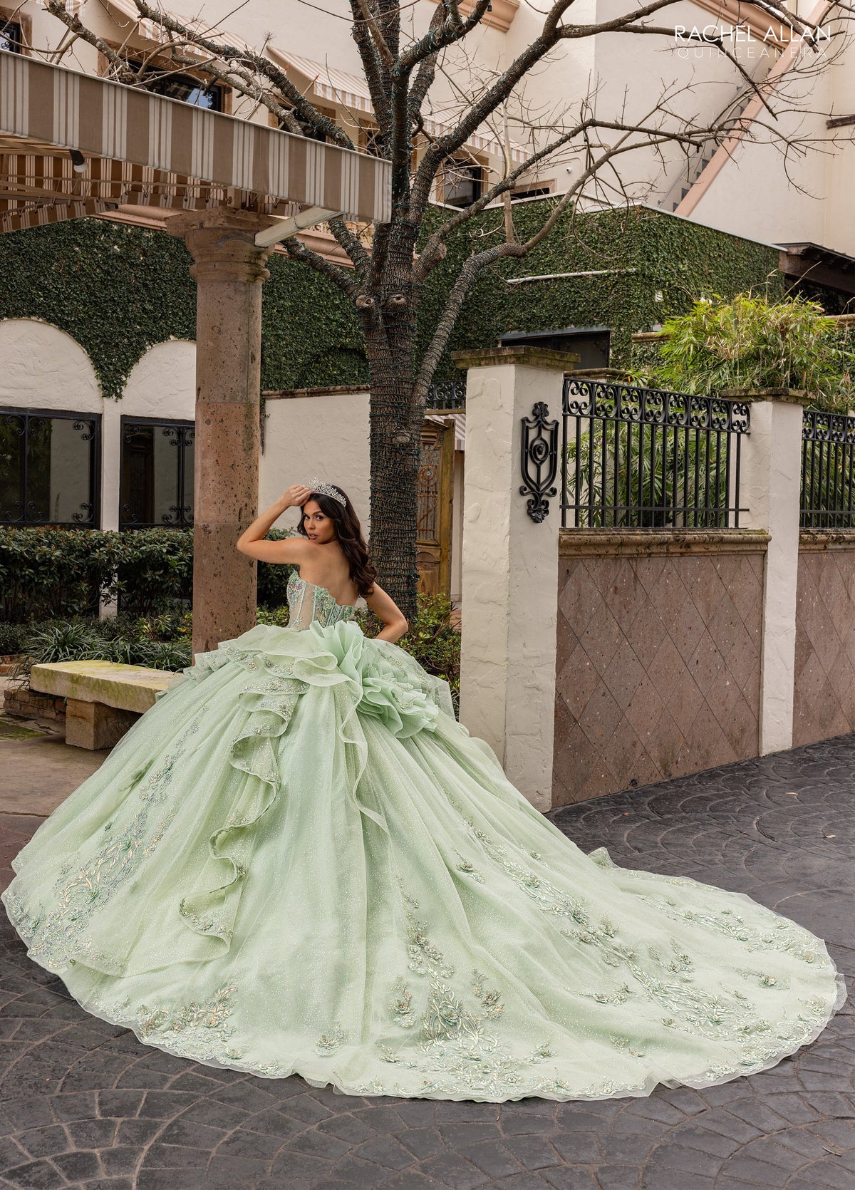 Rachel Allan RQ3163 Cap Sleeve Quinceanera Dress