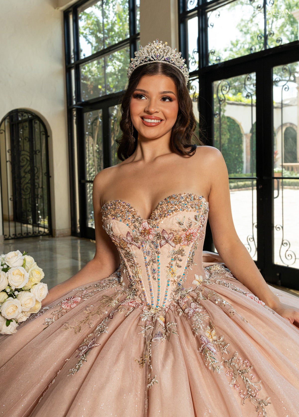 Rachel Allan RQ3174 Bow Quinceanera Dress