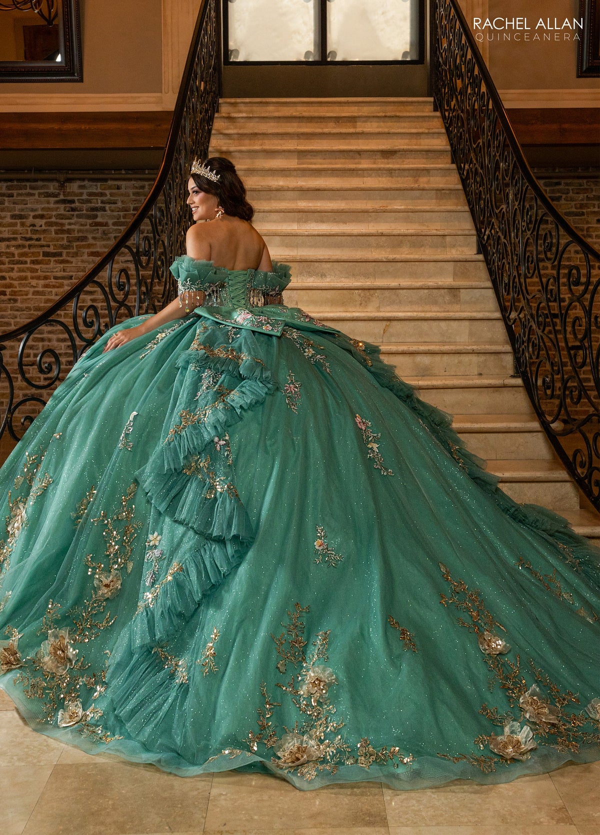 Rachel Allan RQ3174 Bow Quinceanera Dress