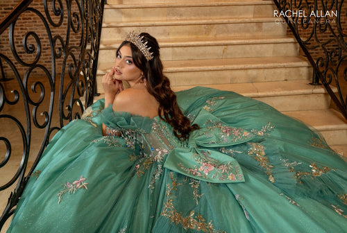 Rachel Allan RQ3174 Bow Quinceanera Dress