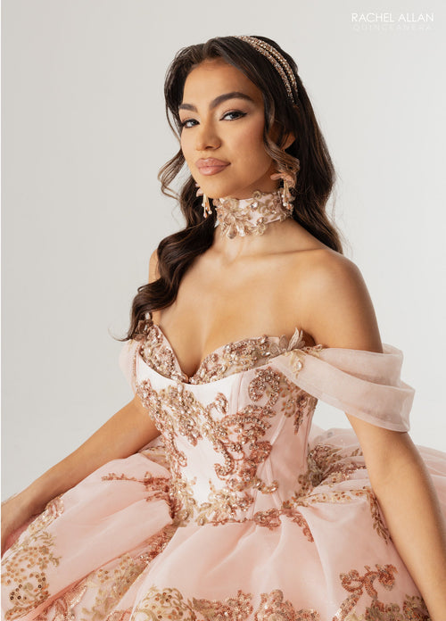 Rachel Allan RQ3175 Off Shoulder Quinceanera Dress