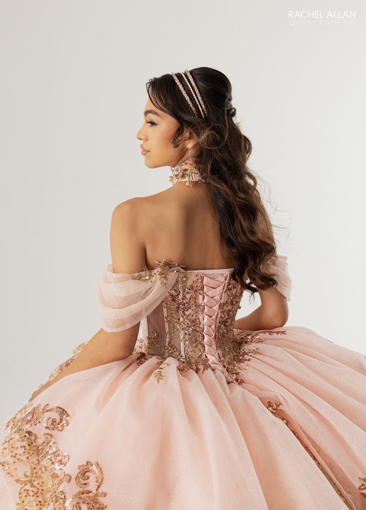Rachel Allan RQ3175 Off Shoulder Quinceanera Dress