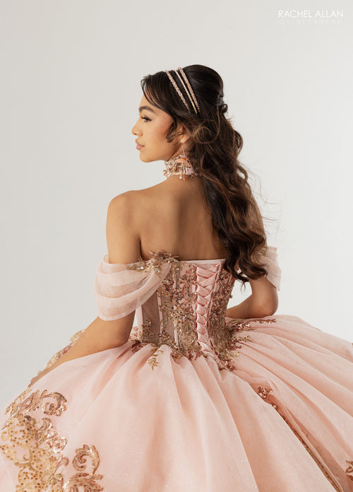 Rachel Allan RQ3175 Off Shoulder Quinceanera Dress
